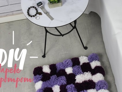 DIY: Decoração | Como fazer um tapete de pompom #10