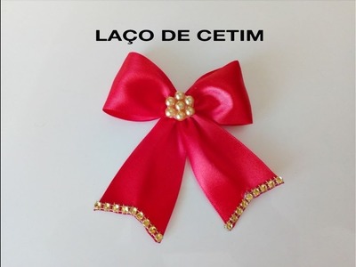 Diy Laço simples de cetim