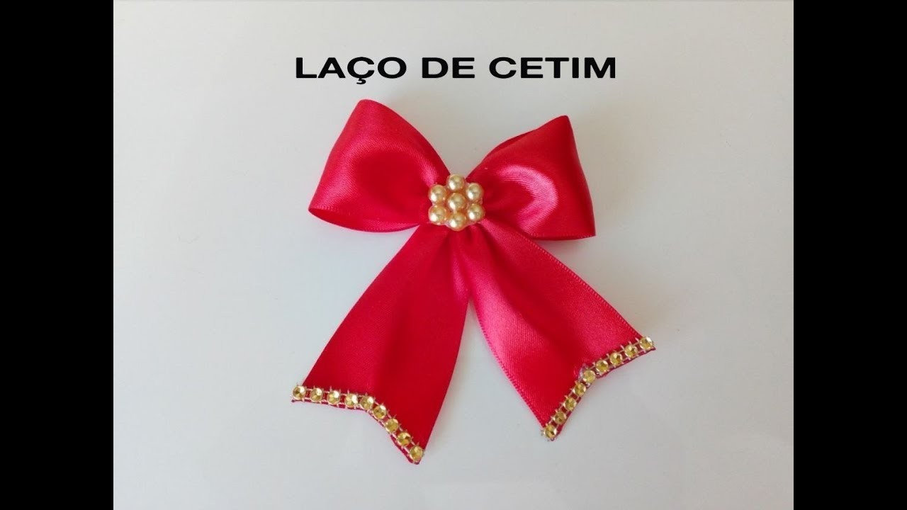 Diy Laço simples de cetim