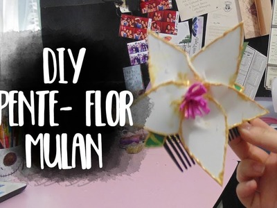 DIY - Pente flor da Mulan #GEEKTUBERS | Suelen Candeu