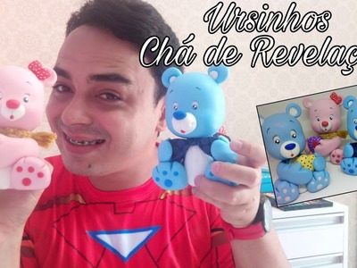 DIY - Ursinhos Chá Revelação - Especial 8k