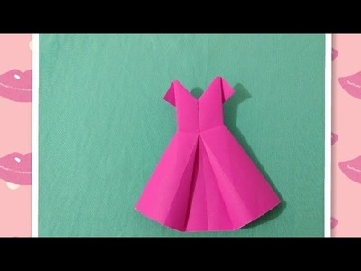 (DIY) vestido de papel. origami