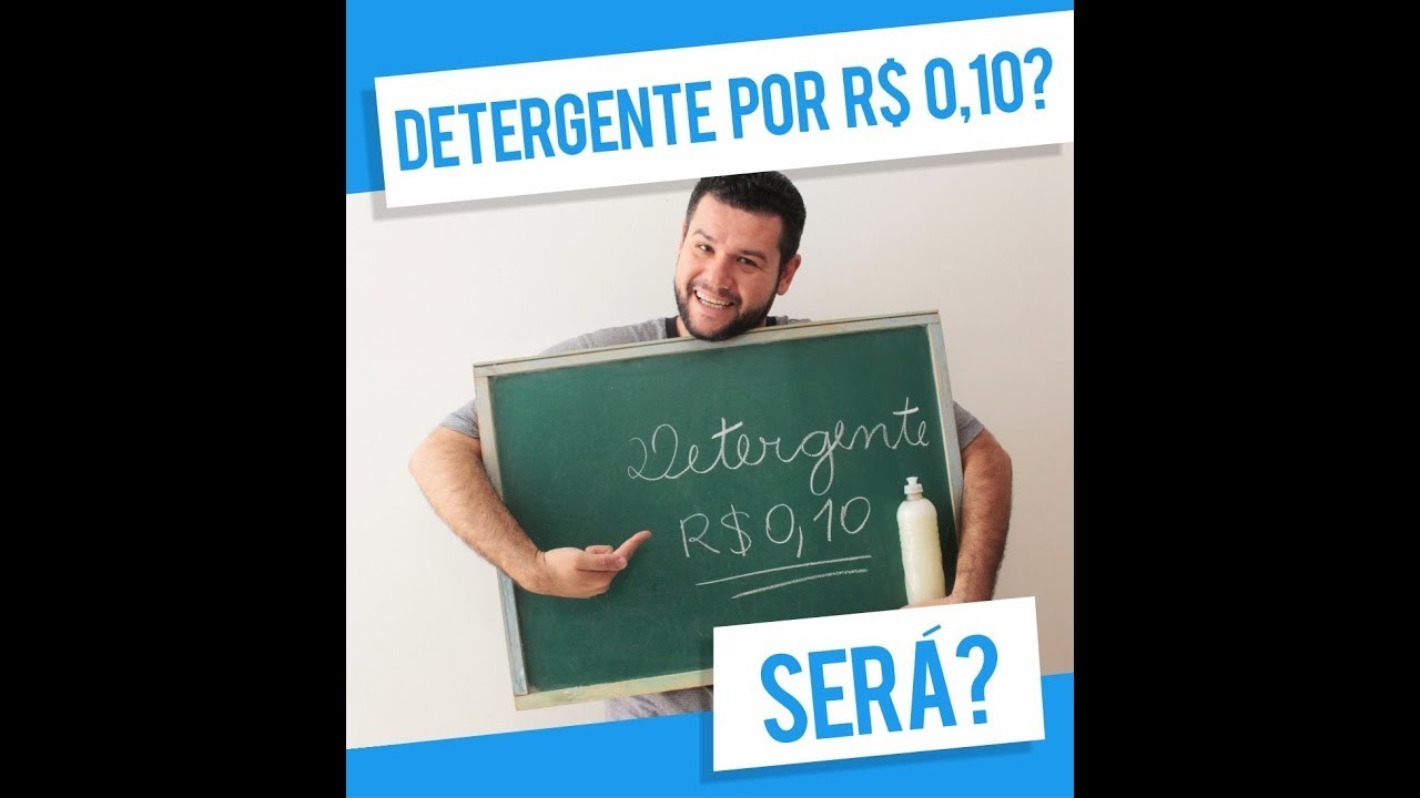 FAÇA DETERGENTE COM R$0,10