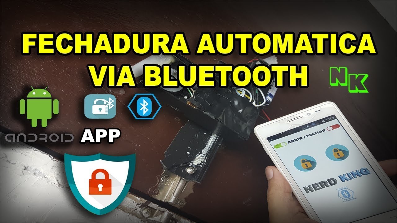 FECHADURA AUTOMÁTICA - Bluetooth via app Faça em casa