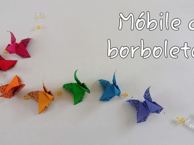 Isa Klein Tutorial 99: como montar um móbile de borboletas de origami (fácil!) - FAÇA E VENDA!