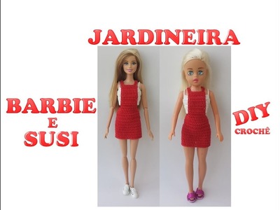 Jardineira em crochê para Barbie - passo a passo.