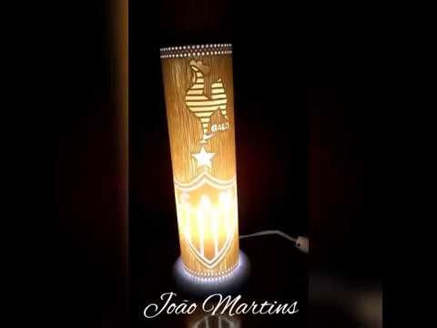 Luminária em Pvc Atlético Mineiro