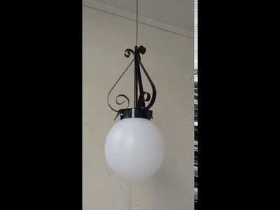 Luminária Pendente C.01 Globo De Pvc