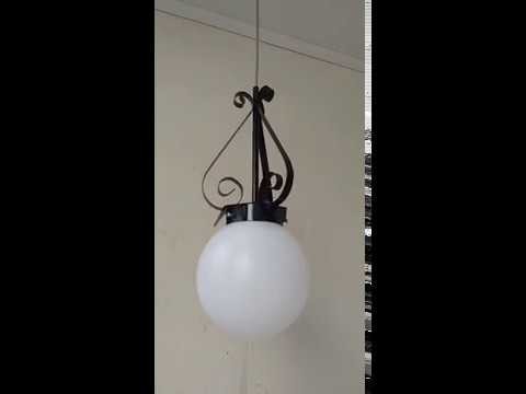 Luminária Pendente C.01 Globo De Pvc