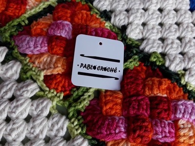 Quadradinho Entrelaçado De Crochê - •Pablo Crochê•
