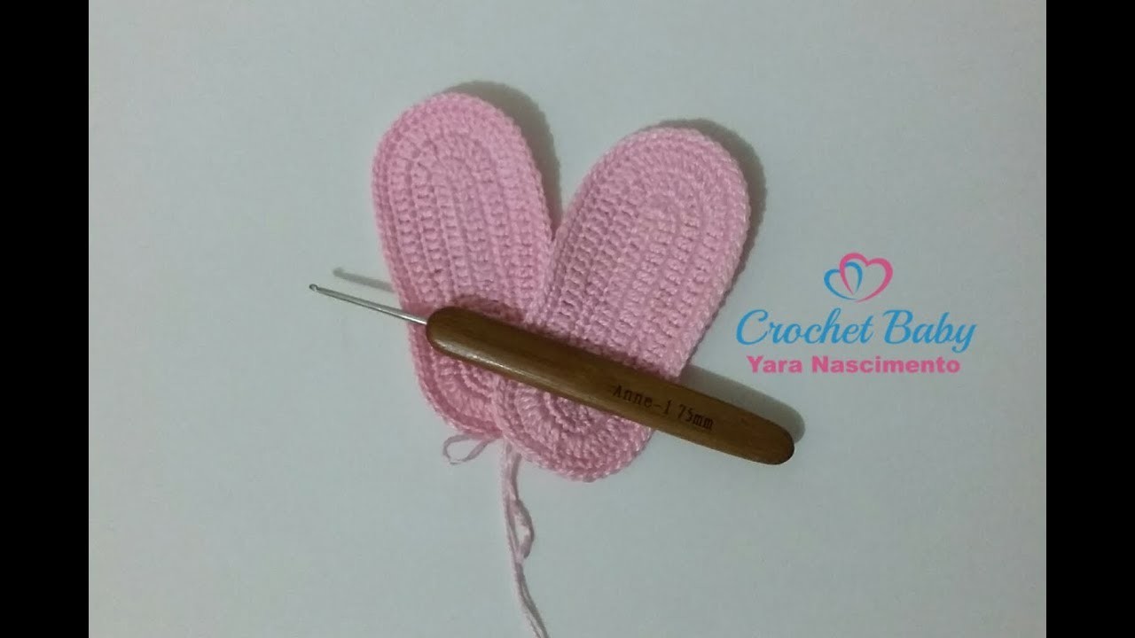Solinha de Crochê - Tamanho 10 cm - Crochet Baby Yara Nascimento