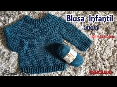 Blusa em croche INFANTIL -  Renata Vieira
