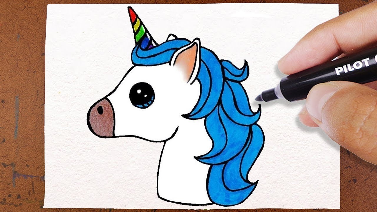Como Desenhar Unicórnio Fácil | How to draw unicorn easy | Como dibujar unicornio facil