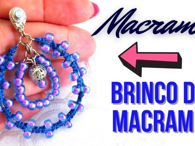 Como Fazer Brinco De Macramê - Macrame Fácil - Diy MacramÊ