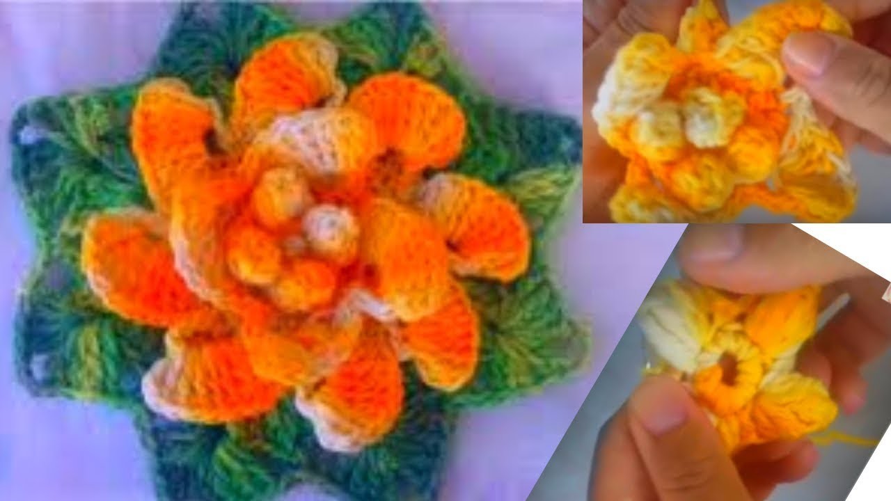 Descubra como faz a flor em crochê