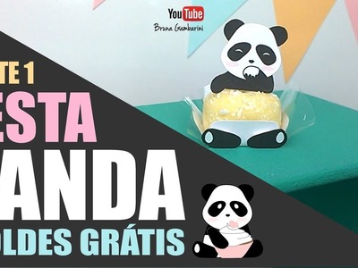 DIY 4 IDEIAS FESTA PANDA - MOLDE GRÁTIS - PARTE 1 - PAPELARIA PERSONALIZADA