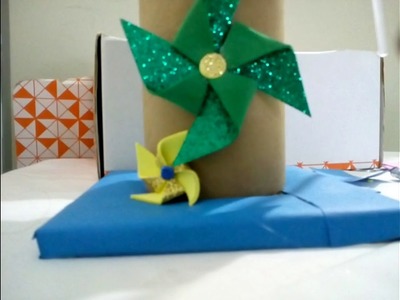 DIY   Centro de mesa infantIl  cata vento
