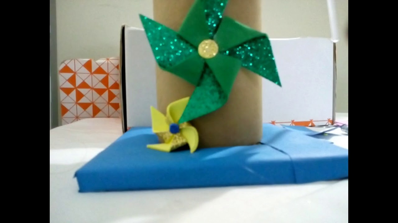 DIY   Centro de mesa infantIl  cata vento