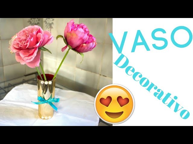DIY: COMO FAZER VASO DECORATIVO (SUPER RÁPIDO)