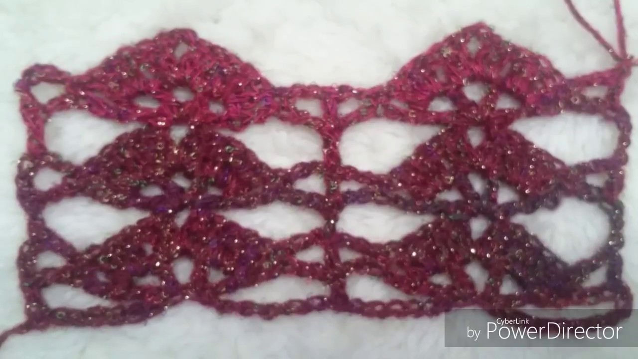 DIY CROCHET PONTO LEQUE 8 HD