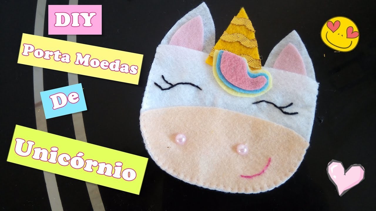 DIY: PORTA MOEDAS DE UNICÓRNIO