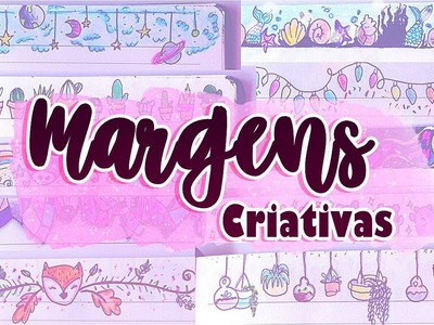 IDEIAS DE MARGENS PARA DECORAR O SEU CADERNO!! | Wiviane Soares
