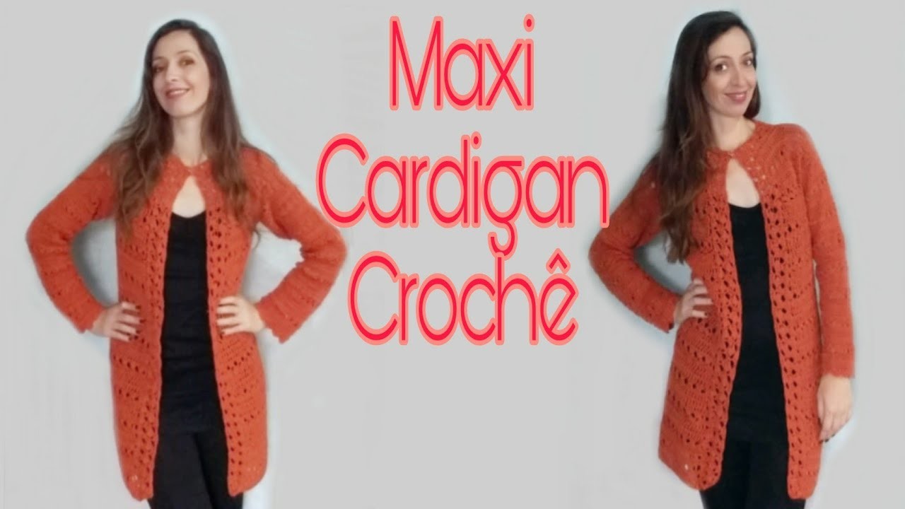 Maxi Cardigan de Crochê
