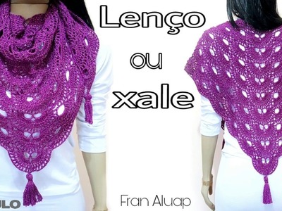PAP LENÇO. XALE - vírus shawl - Fran Aluap