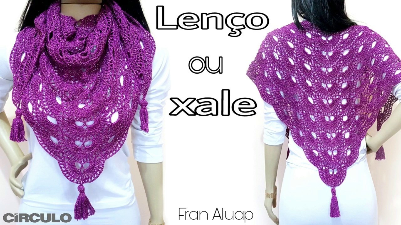 PAP LENÇO. XALE - vírus shawl - Fran Aluap