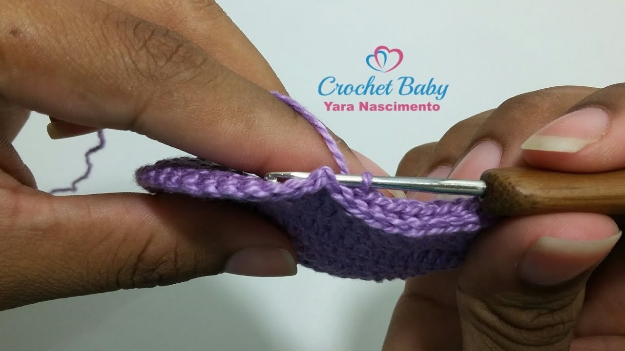 Pontos Básicos para Sapatinhos de Crochê - Crochet Baby Yara Nascimento