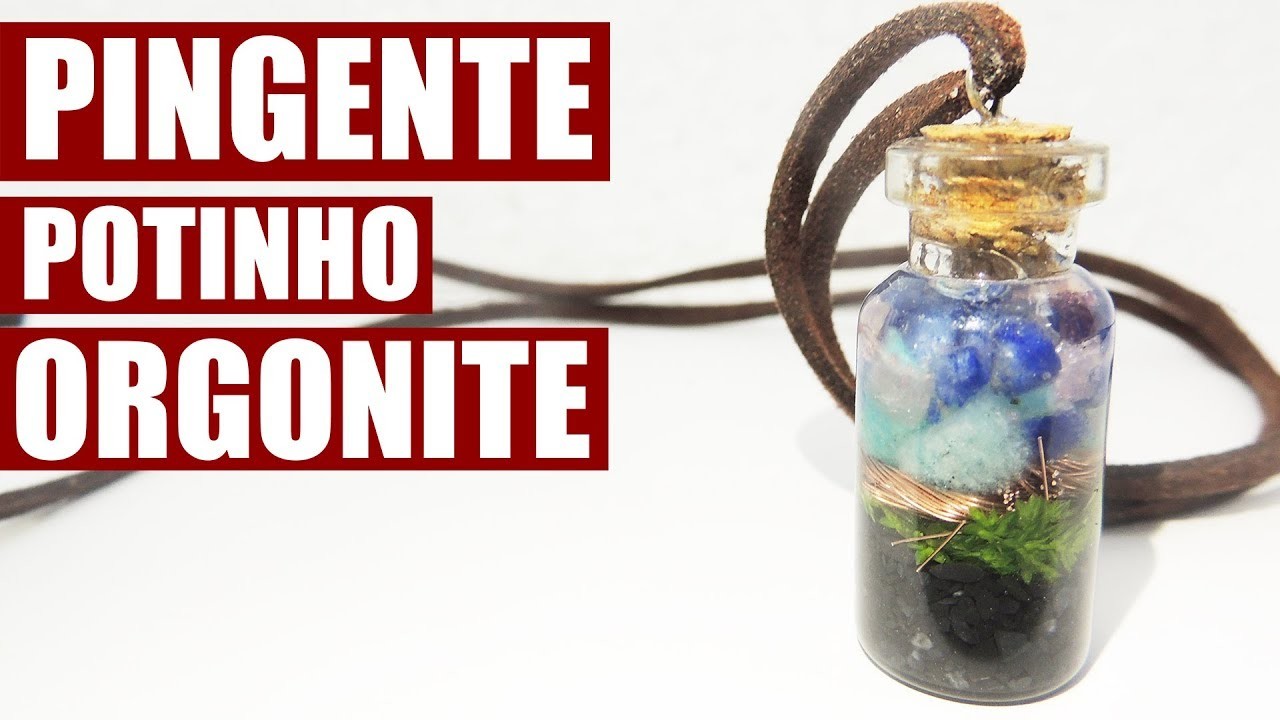 POTINHO PINGENTE ORGONITE - Faça o seu! I Kaka Craft na Redelease