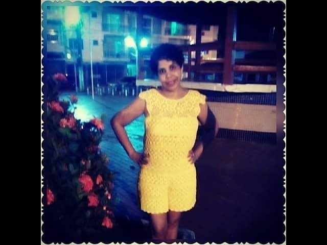 Terceira parte do Macaquinho decote Ciganinha em Crochê