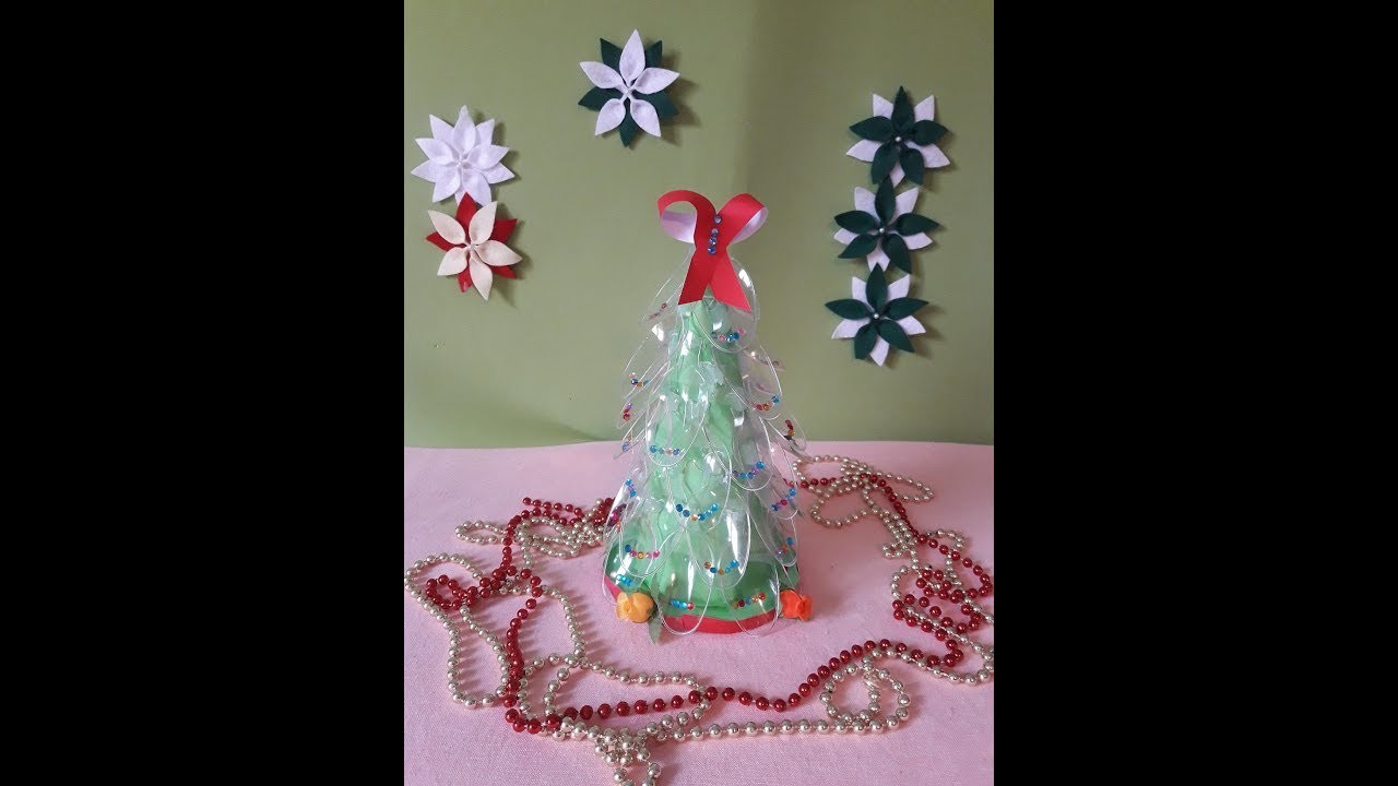 Árvore de Natal com Papel e Colher Descartável - DIY - Decoração de Natal!