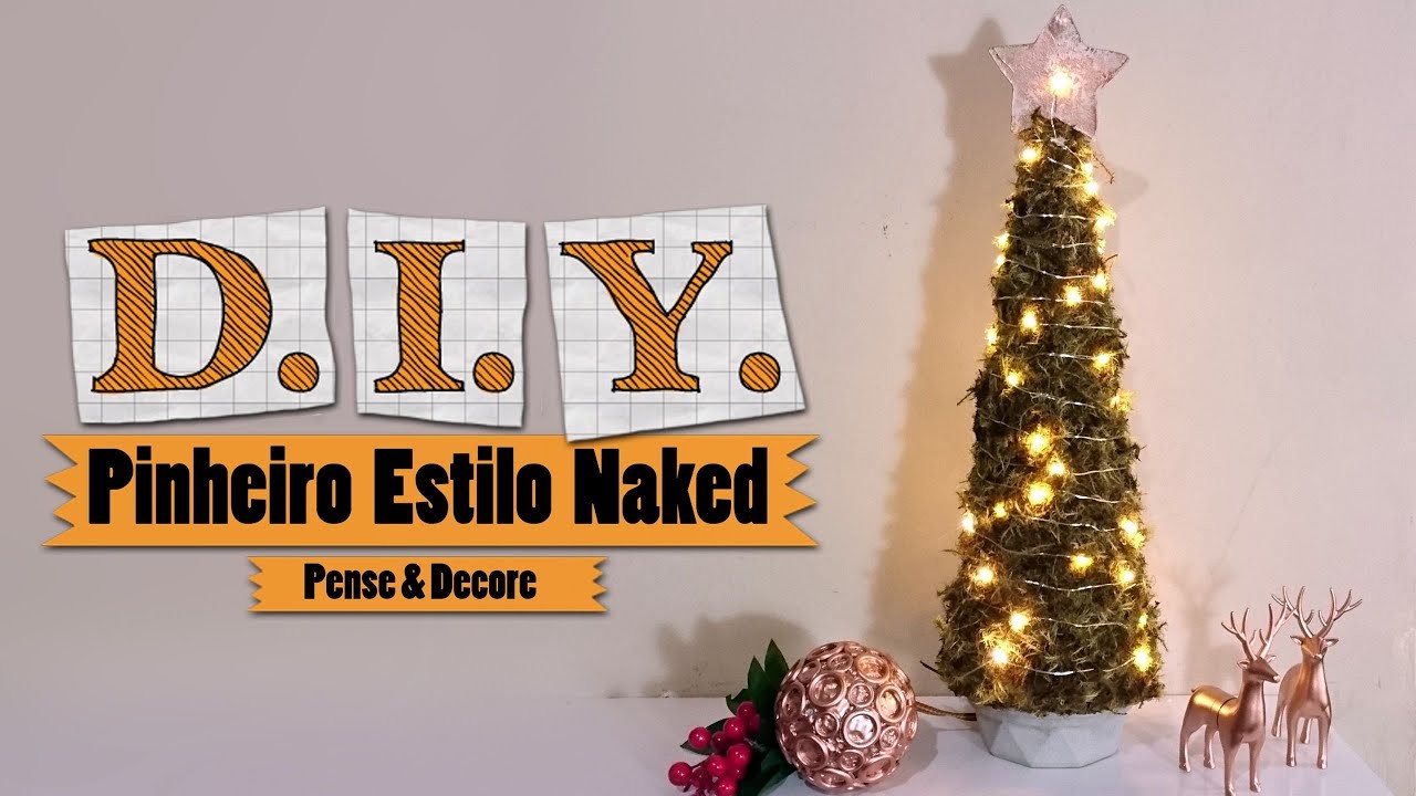 Árvore de Natal Minimalista ???? DIY | Pinheiro de Natal Naked #4