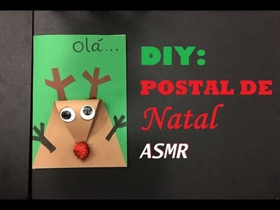 {ASMR KIDS}PT-PT DIY Postal de Natal. Christmas Card