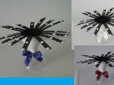 Baleiro de garrafa pet fácil,aniversario,decoração,lembrancinha,reciclagem,#artesanato
