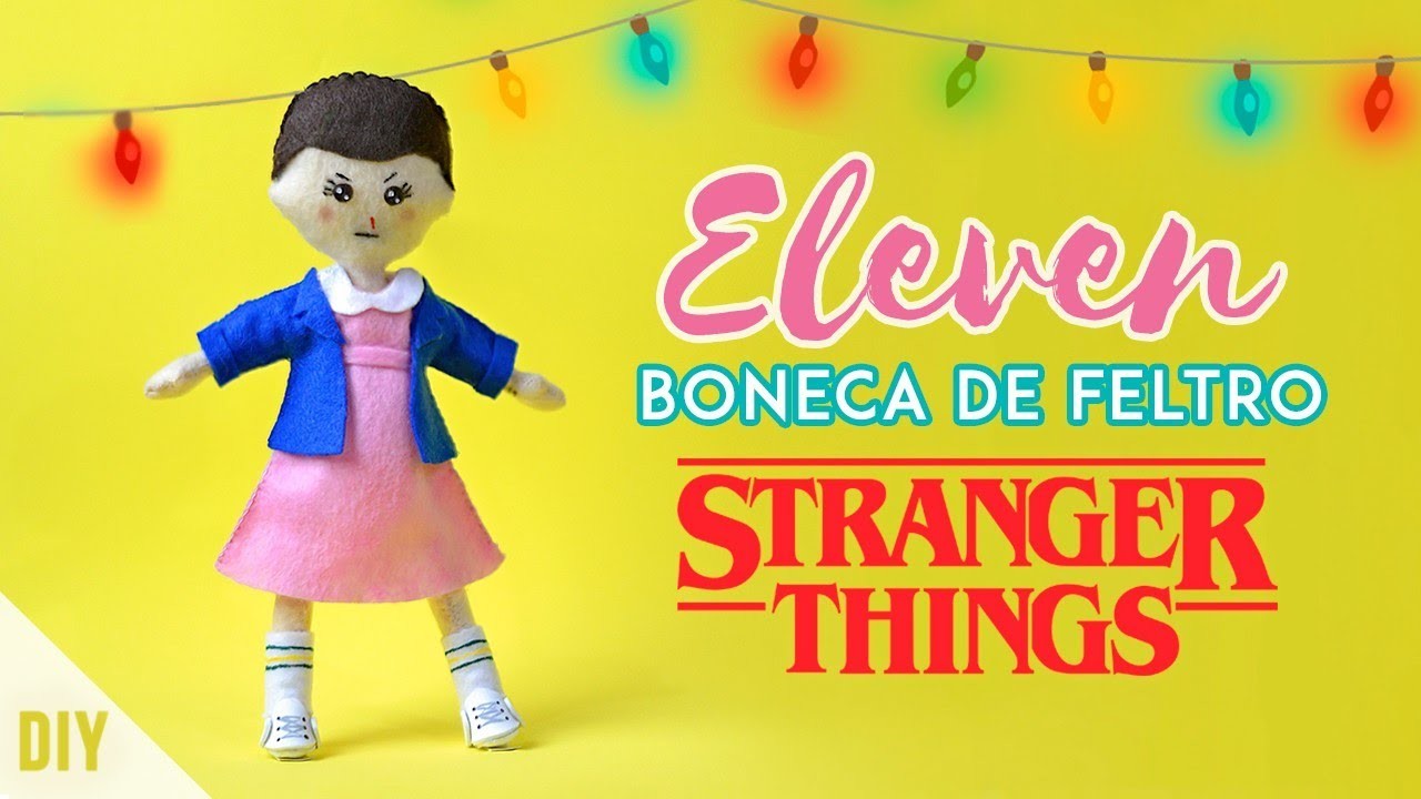 Boneca de feltro Eleven – Stranger Things (DIY)