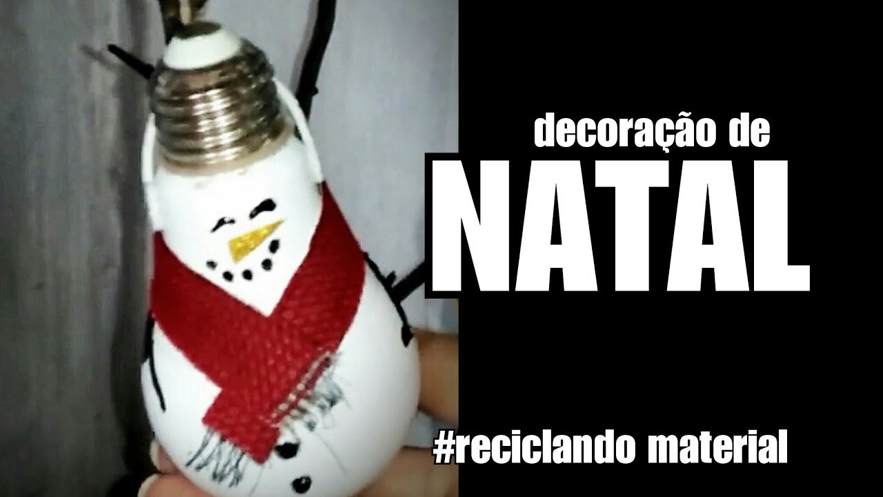 Bora fazer ENFEITES de NATAL utilizando PALITO DE CHURRASCO, LAMPADA e E.V.A.