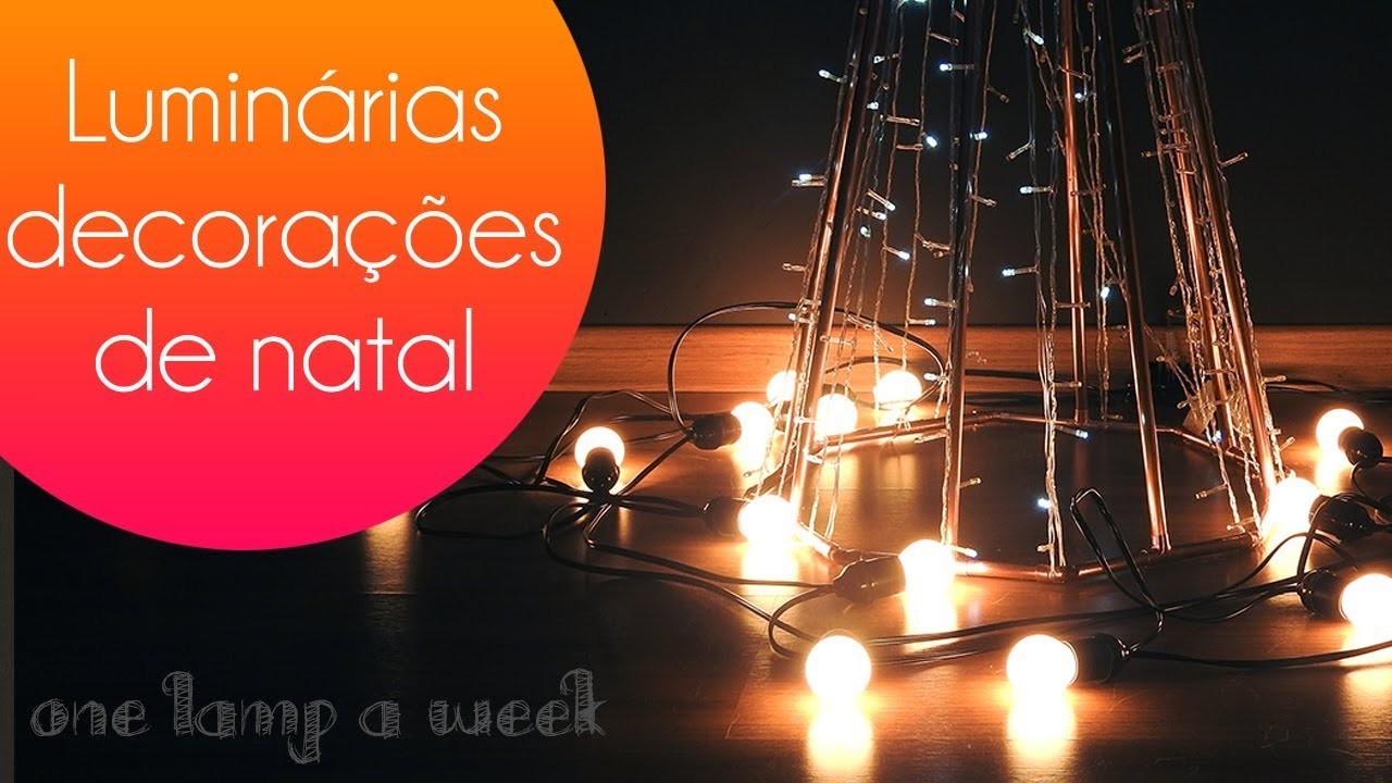 DIY Árvore de cobre + fio de luzes - especial de Natal | one lamp a week #48