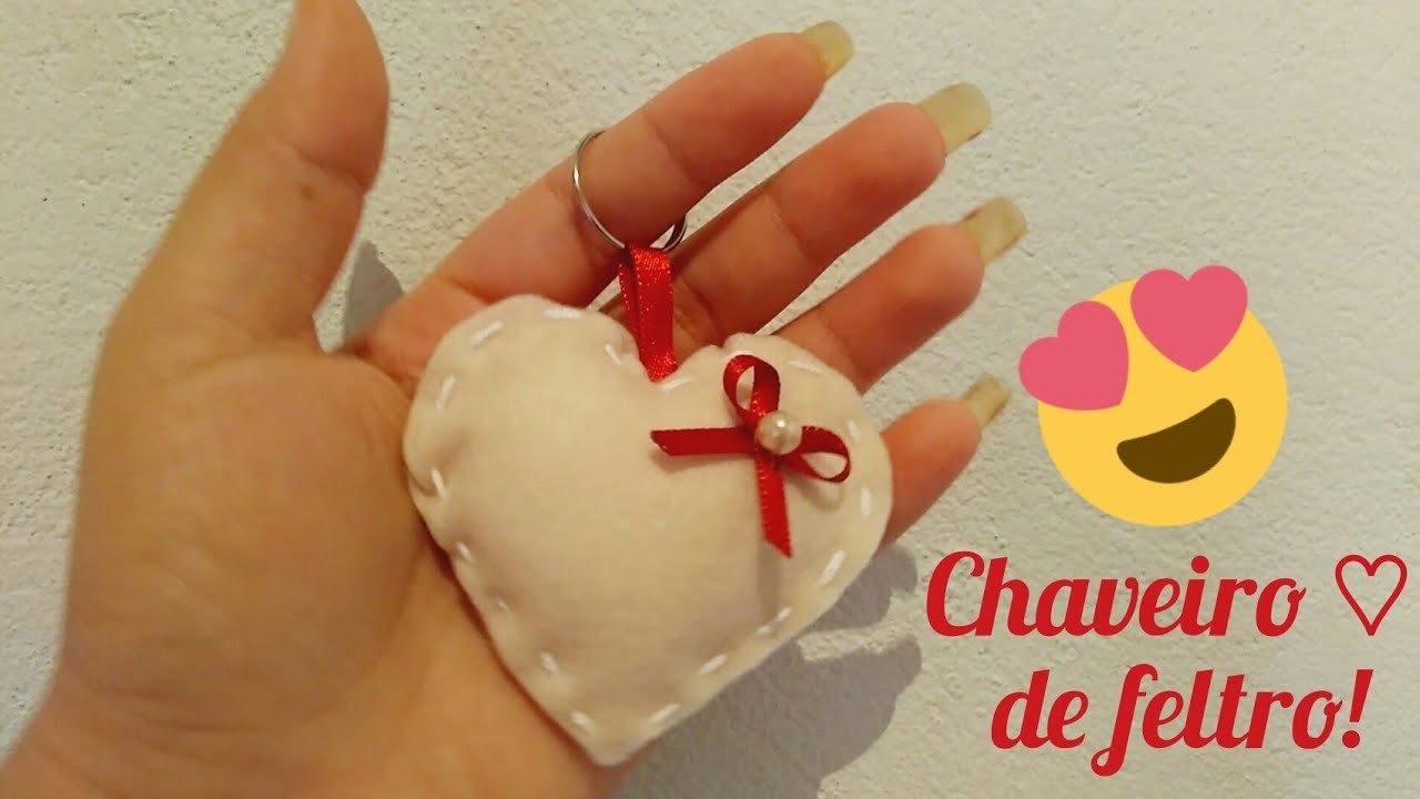 DIY: Coração de Feltro♡ Lembrancinha Para Casamento, Noivado, Bodas e Aniversário | Mundo Femme Blog