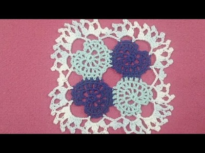 DIY CROCHET SQUARE CORAÇAO Parte 2