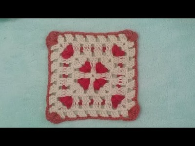 DIY CROCHET SQUARE SIMPLES VARIAÇAO COLOR