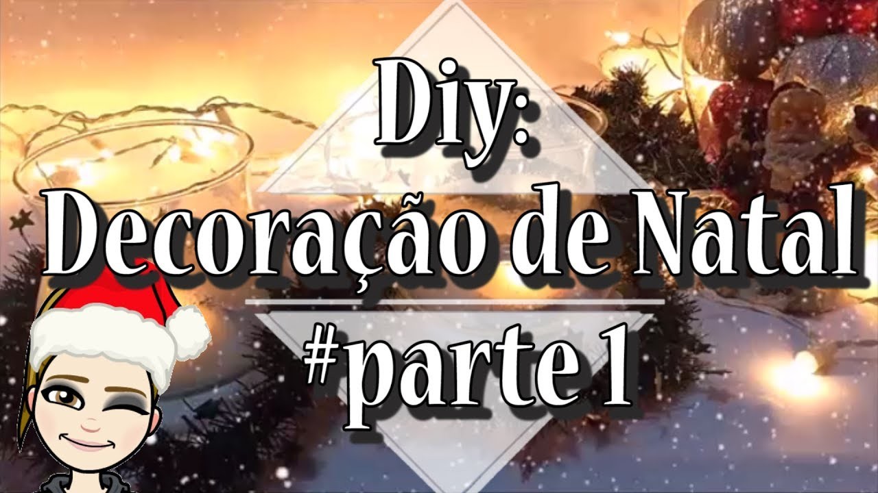 ???????????? Diy: Decoração de natal. (parte 1) vidro e guirlanda.