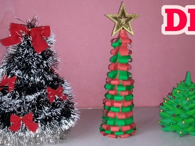 DIY ESPECIAL DE NATAL. MINI ARVORES DE NATAL #RECICLANDO