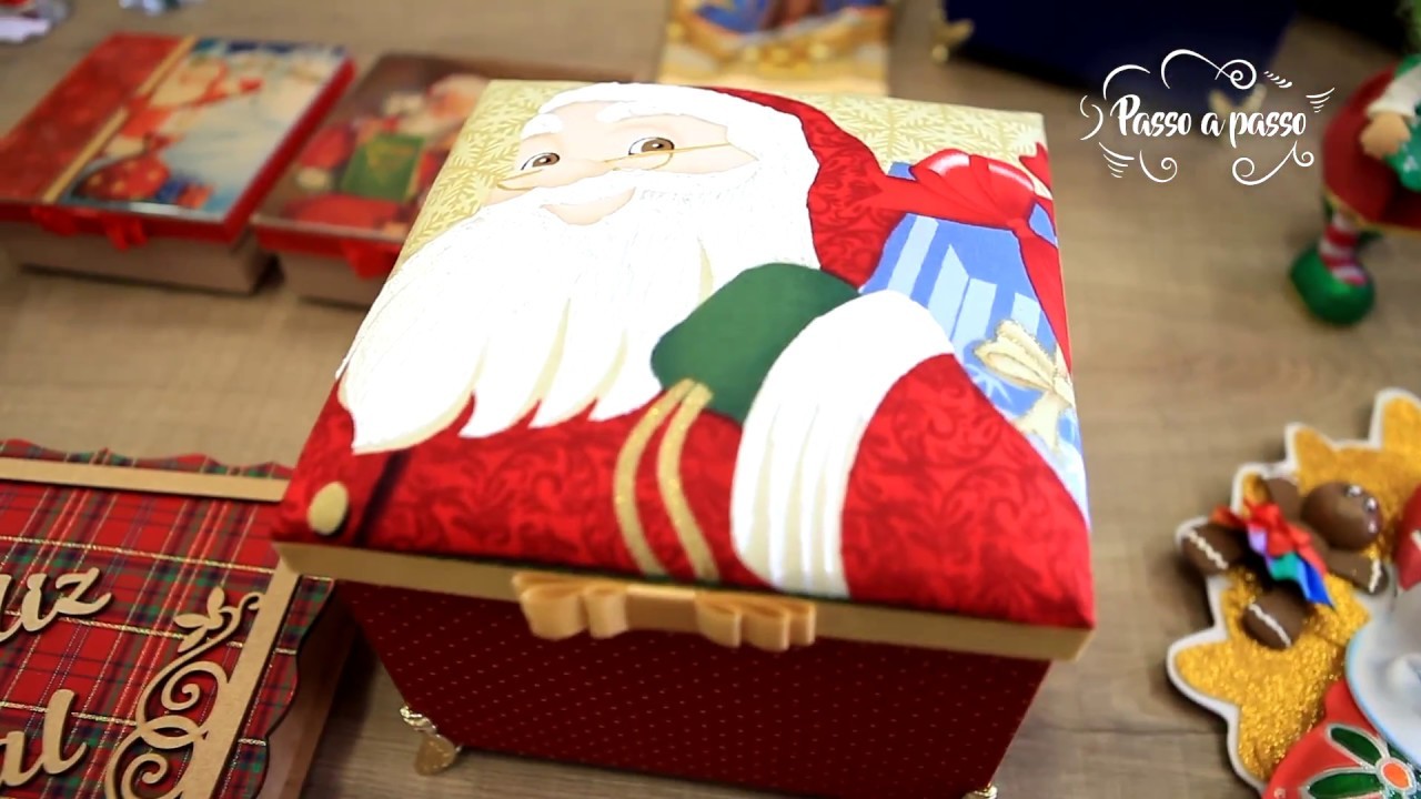 DIY - Faça você mesmo - Decoração Caixa MDF Natal