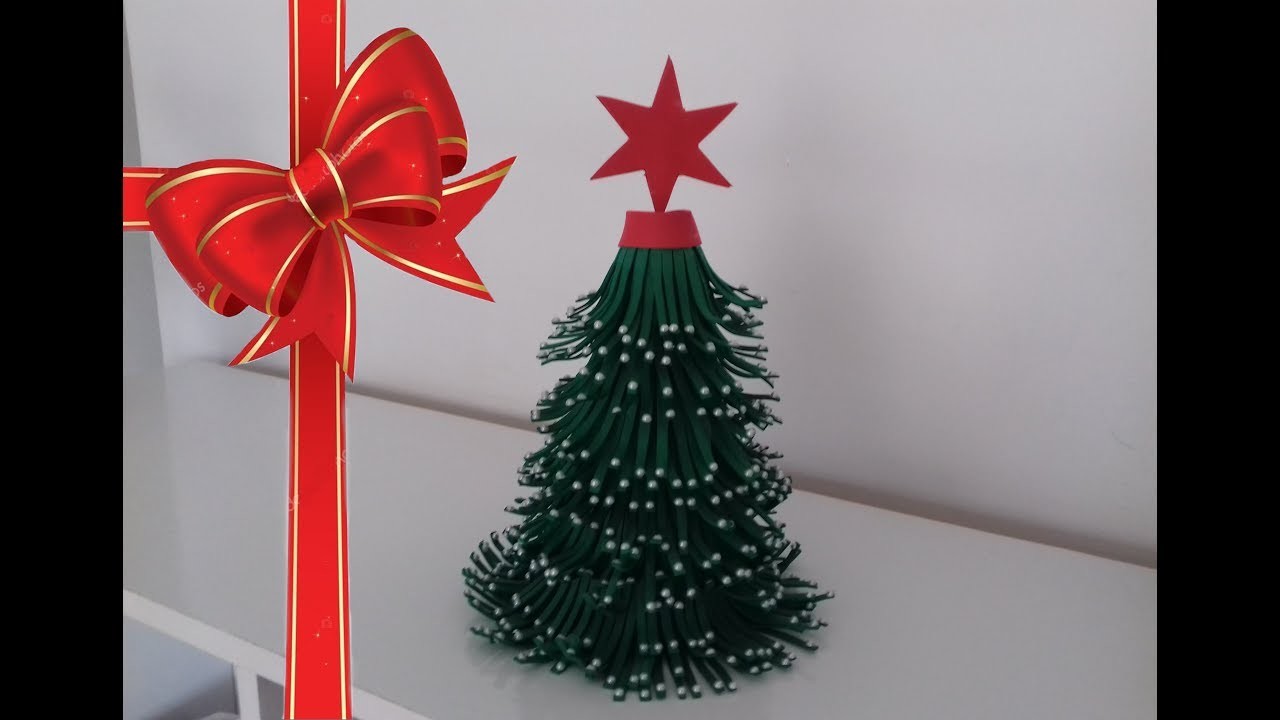 DIY -  Mini árvore de Natal com EVA