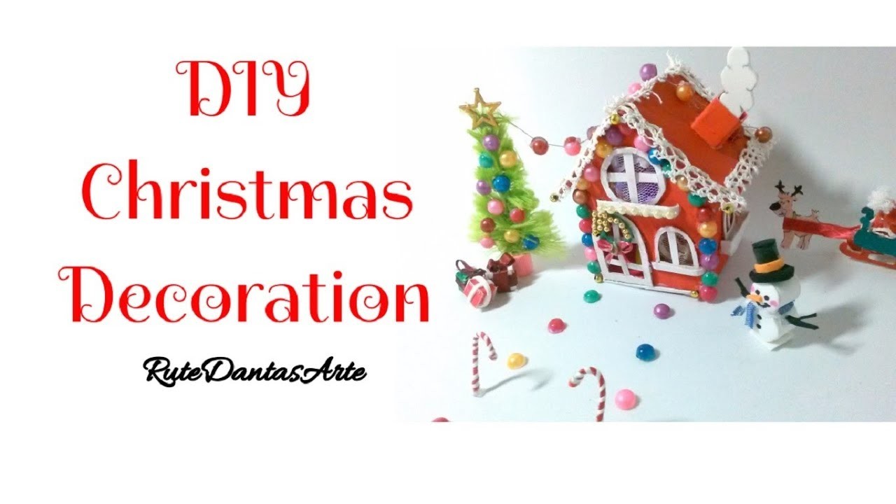DIY Mini Christmas: Decoração de Natal | RuteDantasArte