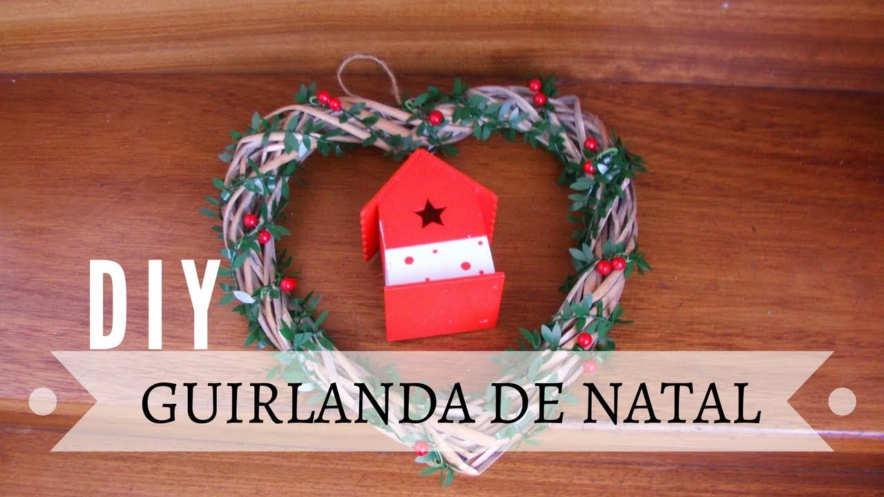 Enfeites de Natal ???? Guirlanda decorada por apenas 1 euro l DECORE GASTANDO POUCO!