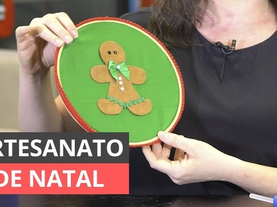 IDEIAS DE ARTESANATO DE NATAL - ENFEITE PASSO A PASSO