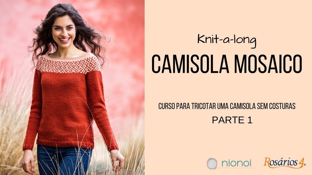 KAL Camisola Mosaico - parte 1 (kal mosaico sweater, 1st video)